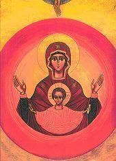 Icono de la Virgen con el Niño